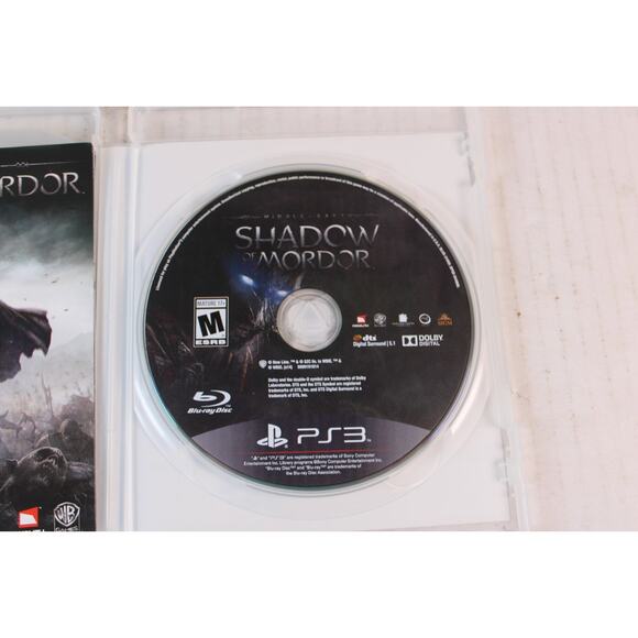 Middle-Earth: Shadow of Mordor (Sony PlayStation 3, PS3) Authentic, complete - Picture 5 of 9